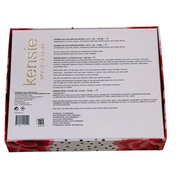 Kensie Rosy Bloom 4-Piece Gift Set - Picture 6 of 16
